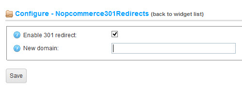 Nopcommerce  301 Page Redirect
